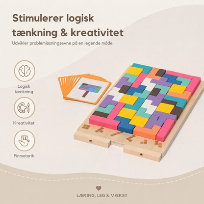 StakLeg™ - Montessori-inspireret stablelspil i træ til nysgerrige børn!