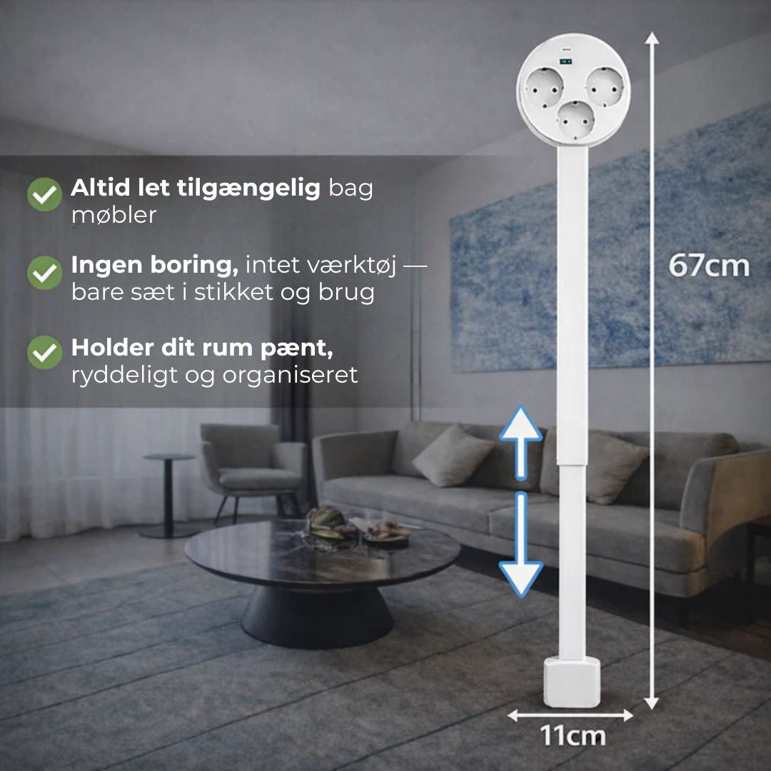 StikFlex™ – Nem adgang til skjulte stikkontakter