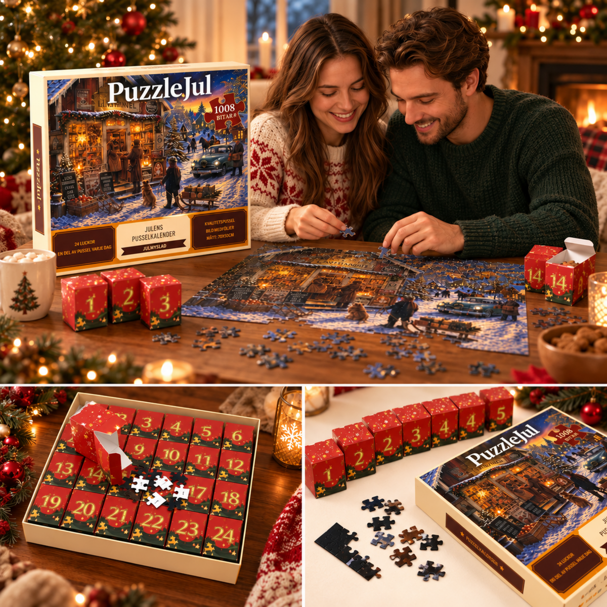 PuzzleJul™ - Tæl ned til jul med et nyt puslespilsstykke hver dag!