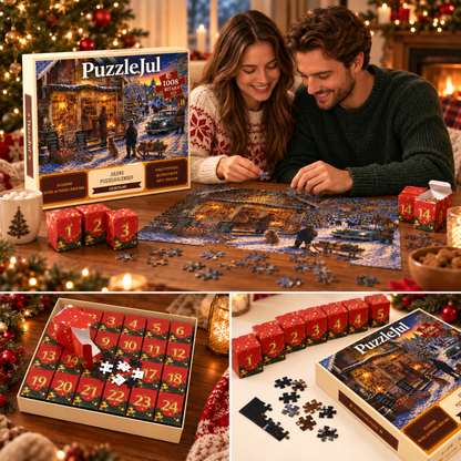 PuzzleJul™ - Tæl ned til jul med et nyt puslespilsstykke hver dag!