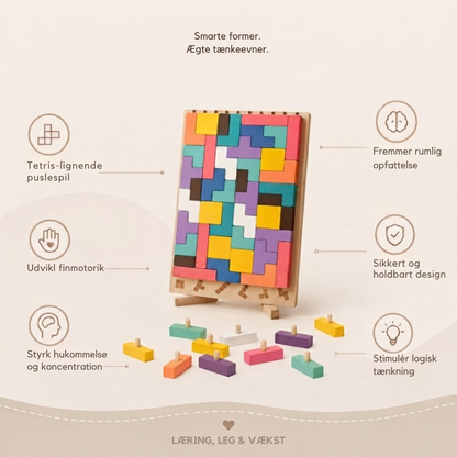 StakLeg™ - Montessori-inspireret stablelspil i træ til nysgerrige børn!