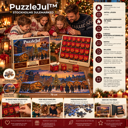 PuzzleJul™ - Tæl ned til jul med et nyt puslespilsstykke hver dag!