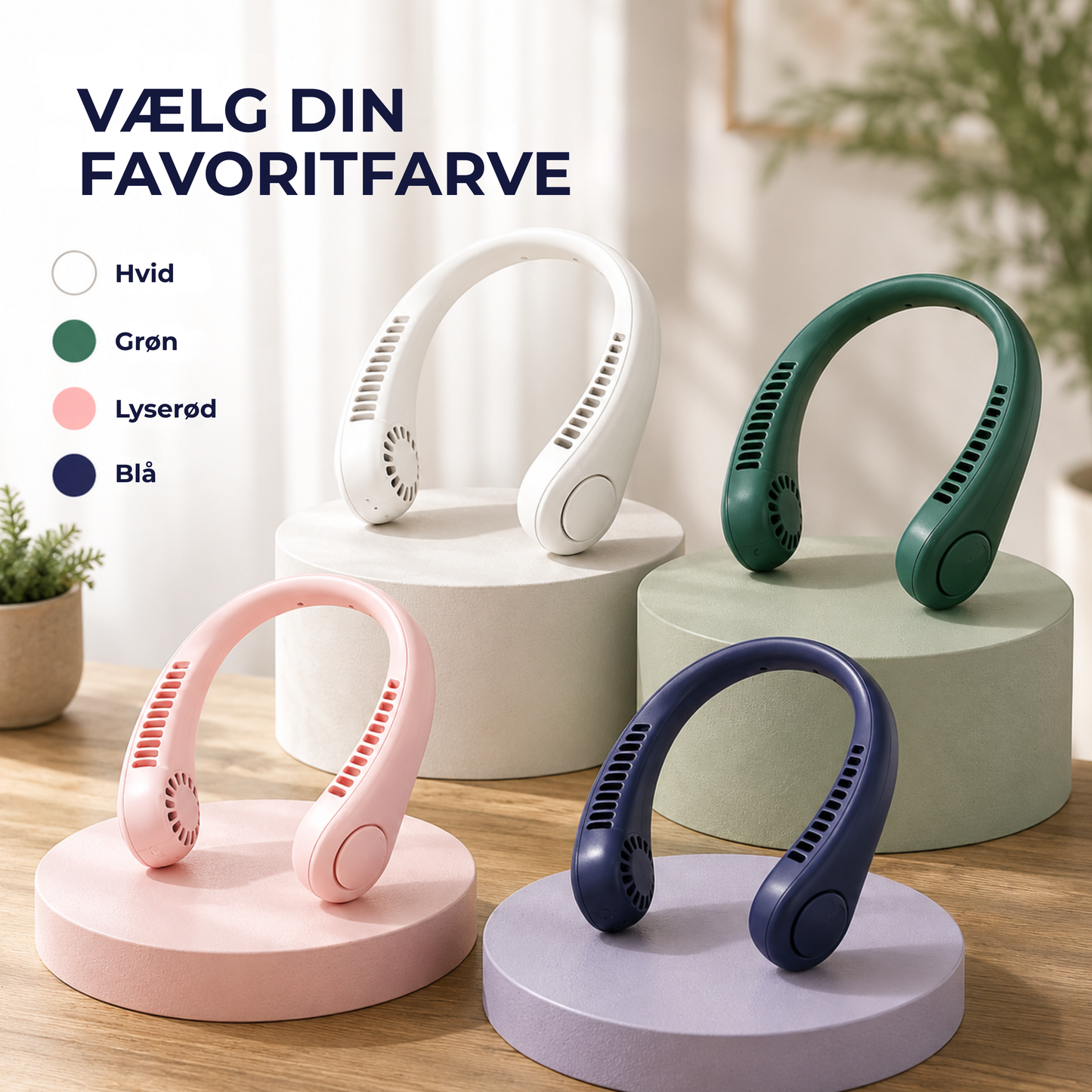 NakkeVind™ - Bær din egen vind — køl ned på farten!