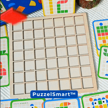 PuzzelSmart™ - Sjovt og lærerigt mosaikpuslespil til nysgerrige børn!