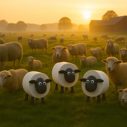 LamRulle™ – Et får-sjovt twist på toilettet